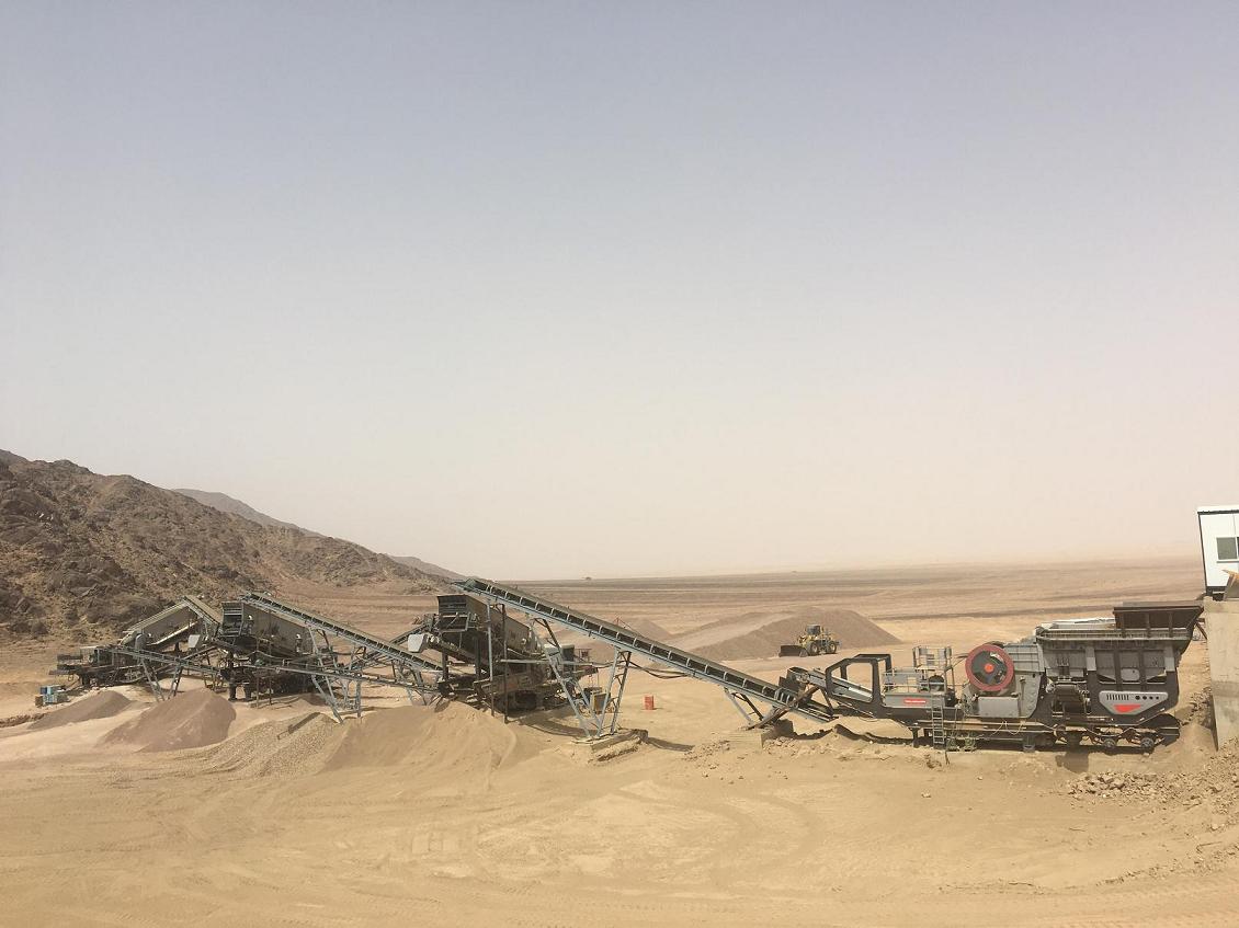 Саудовская Аравия Линия дробления гранита 600 тонн в час